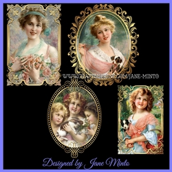 VINTAGE PORTRAIT TOPPERS
