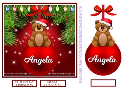CHRISTMAS BAUBLE - ANGELA