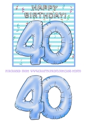 BALLOONS AGE 40