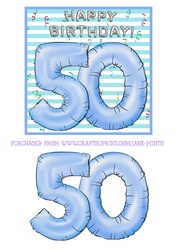 BALLOONS AGE 50