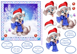 CHRISTMAS PUPPY 6X6