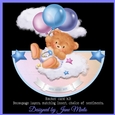 BABY BOY BEAR ROCKER CARD
