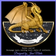 GOLD DRAGON ROCKER CARD