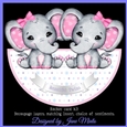 TWIN GIRLS ROCKER CARD