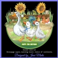 FEATHERED FRIENDS rocker card