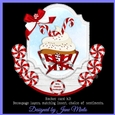 PEPPERMINT CANDY CHRISTMAS rocker card