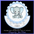 BABY BOY rocker card
