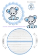 BAB BOY TEDDY rocker card 