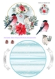 CHRISTMAS BIRDS rocker card 