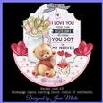 LOVE YOU MORE rocker card