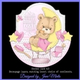 LITTLE STAR rocker card - girl