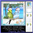 6X6 CHRISTMAS BUDGIES