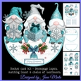 SNOWFLAKE GNOMES - ROCKER CARD