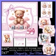NEW BABY BEARS bumper kit - with decoupage