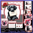 LOVE - BLACK LABRADORS - anniversary, valentines,