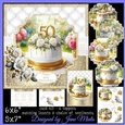 GOLDEN ANNIVERSARY CAKES