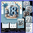BIRTHDAY NUMBERS 16, 18, 21