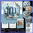 90, 95, 100 BIRTHDAY TOPPERS