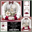 CHRISTMAS CHURCH SNOW GLOBE decoupage