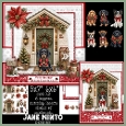 decoupage - CHRISTMAS DOOR DOGS