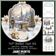 WINTER CHURCH rocker card