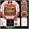 CHRISTMAS CATS shaped card
