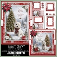 CHRISTMAS WESTIE 6X6 5X7