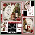 5X7 6X6 CHRISTMAS WINE