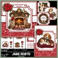 5x7 6x6 CHRISTMAS BEAGLE