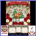 DEER & ROSES CHRISTMAS SCENE - MINI KIT