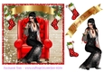 CHRISTMAS CHAIR GOTH GIRL