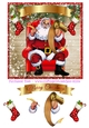 CHRISTMAS CHAIR WITH SANTA QUICK CARD SHEET
