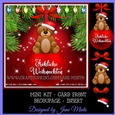 FROHLICHE WEIHNACHTEN BAUBLE CARD - MINI KIT