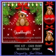 GRANDDAUGHTER CHRISTMAS TEDDY BEAR BAUBLE MINI KIT