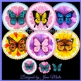 BUTTERFLY TOPPERS SET 1