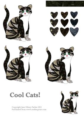 Calico Cats Shades of Grey