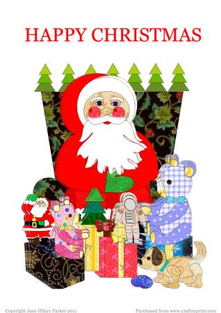 Santa with His Toys
