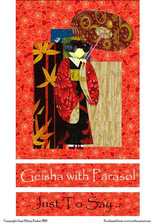 Geisha with Parasol