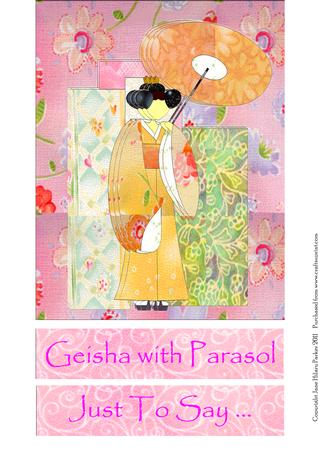 Geisha with Parasol 2