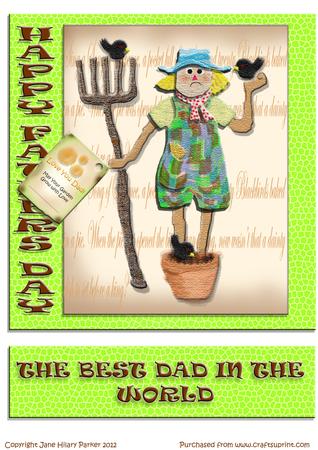 Sad Scarecrow Father's Day Kit