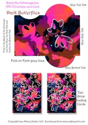 Dark Magenta Butterflies