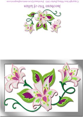Jacobean Trio of Lilies
