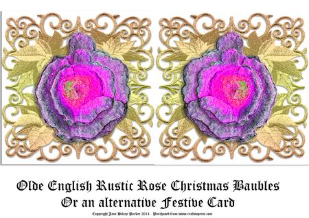 Rustica Roses Magenta Baubles