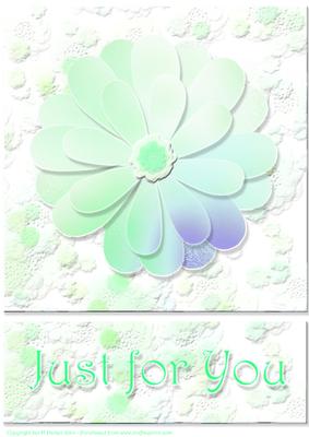 Flowers & Daisy -soft Greens