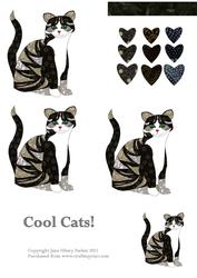 Calico Cats Shades of Grey
