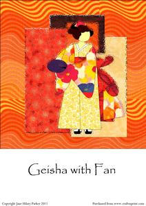 Geisha with Fan