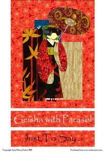 Geisha with Parasol