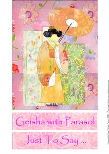 Geisha with Parasol 2