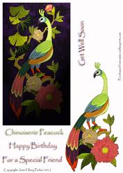 Chinoiserie Peacock