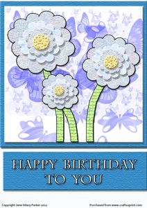 Daisies in Your Garden - Blue